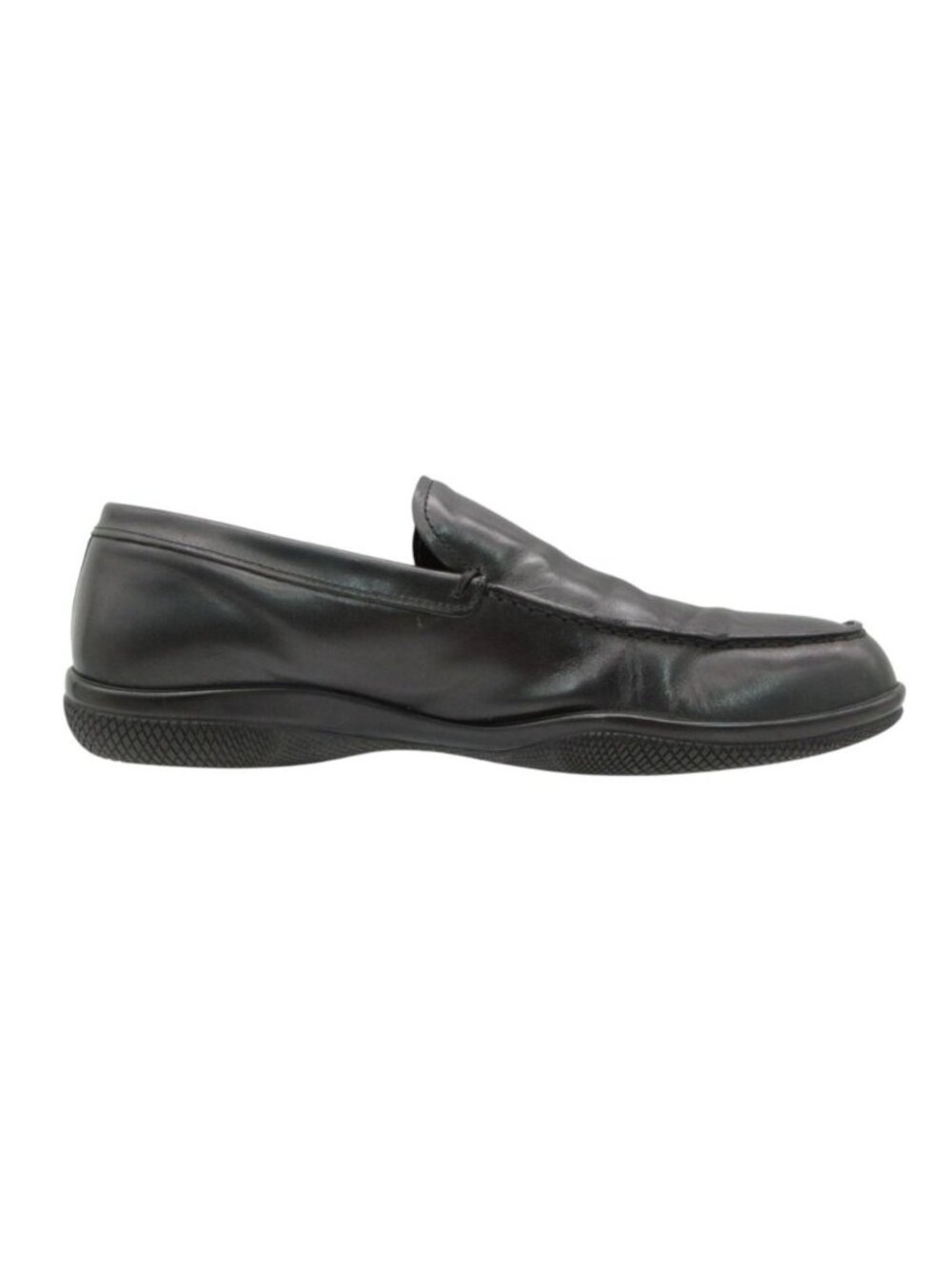 Prada Loafers Sport Archive Leather Slip-on Shoes Bla… - Gem